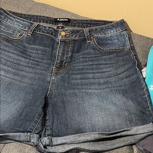 D. Jeans Dark Blue Denim Shorts